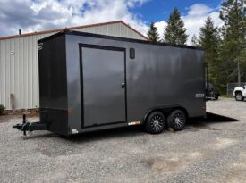2024 Haulmark Transport 8.5×16 Charcoal/Phantom Enclosed Trailer