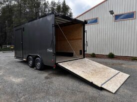 2024 Haulmark Transport 8.5×16 Charcoal/Phantom Enclosed Trailer
