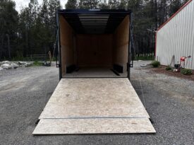 2024 Haulmark Transport 8.5×16 Charcoal/Phantom Enclosed Trailer