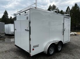2025 Haulmark 7×14 V-nose Rear Ramp Door Enclosed Insulated Contractor Trailer