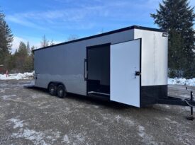 2025 Haulmark HEAT 8.5×24’ race car trailer extra tall 7.6′ finished interior, cabinets, electric