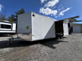 2025 Alcom 8.5×24 All Aluminum Enclosed Car Cargo Trailer