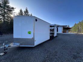 2025 Alcom 8.5×24 All Aluminum Enclosed Car Cargo Trailer