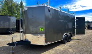 For sale 2025 Haulmark 8.5x16 contractor barn doors 7'6" tall trailer