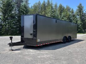 2026 Diamond Cargo 8.5×28 Car Trailer | Full Bath | Cabinets | AC | Awning | 50amp