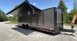 2026 Diamond Cargo 8.5×28 Car Trailer | Full Bath | Cabinets | AC | Awning | 50amp