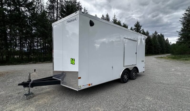
								2025 Haulmark 8.5×16 Slant Front, Escape door, Etracks, 90in Height full									