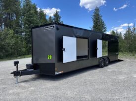 2025 Haulmark 8.5×28 7’6″ tall trailer w/ 2x escape doors, backup camera, battery