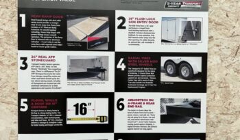 
										2025 Haulmark 8.5×20 ATV SXS Car Trailer | 80″ Tall | 12” OC Roof | E tracks full									