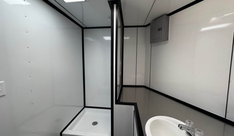 2026 Diamond Cargo 8.5×28 Car Trailer | Full Bath | Cabinets | AC | Awning | 50amp