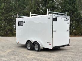 2026 Haulmark 7×14 Contractor Trailer – Roof Racks, 30Amp Power, Tall Interior!
