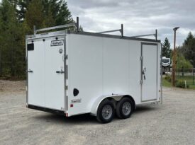 2026 Haulmark 7×14 Contractor Trailer | Roof Racks | 30amp | 7′ H | Stabilizer Jacks