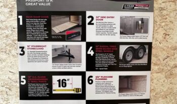 
										2026 Haulmark Passport 8.5×16 Cargo Trailer w/7′ Interior Height full									