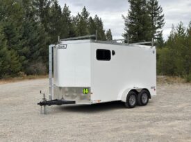 2026 Haulmark 7×14 Contractor Trailer – Roof Racks, 30Amp Power, Tall Interior!