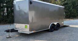 2026 Haulmark 8.5×16 ATV Trailer | 7′ Tall | Beavertail | 16” OC Roof