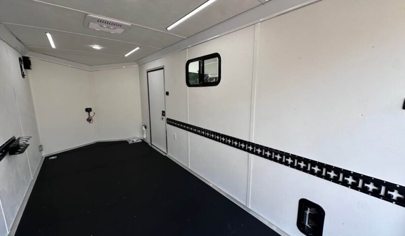 
								2026 Haulmark Nomad 7×16 V-Nose Camper/Toy Hauler Hybrid Trailer full									