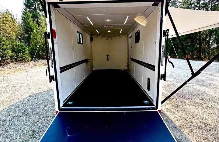 
								2026 Haulmark Nomad 7×16 V-Nose Camper/Toy Hauler Hybrid Trailer full									