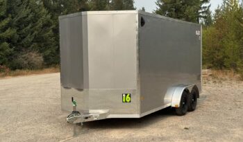 2026 ALCOM NXT 7x16 V-Nose Aluminum Enclosed Trailer Ramp Door