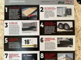 2026 Haulmark 8.5×18 Cargo Trailer | 90″ H | Beavertail | Phantom Trim