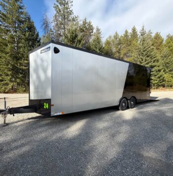 For sale 2026 Haulmark 8.5x24 cargo/car hauler | dual color | extra tall 7’6” | torsion axles | spoiler