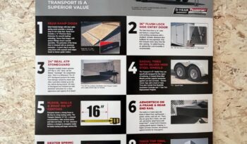 
										2026 Haulmark 8.5×24 Cargo/Car Hauler | Dual Color | Extra Tall 7’6” | Torsion Axles | Spoiler full									