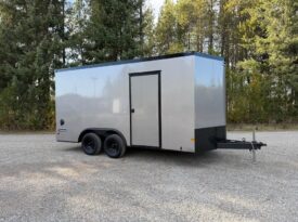 2026 Haulmark 8.5×16 SXS Trailer | 7’6″ Tall | Ext Tongue | Beavertail