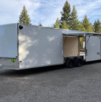 2026 Alcom 8.5x24 Enclosed Car Hauler |All Aluminum | H 7’ | Gullwing Door