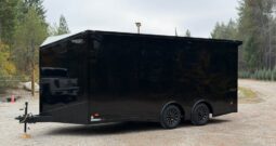 2026 Bravo Scout 8.5×18 Enclosed Trailer | Spread Axle| Beavertail | .08 Black Hardbody Exterior