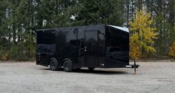 2026 Bravo Scout 8.5×18 Enclosed Trailer | Spread Axle| Beavertail | .08 Black Hardbody Exterior