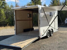 2026 Haulmark Grizzly 8.5×16 Multi-use Trailer | 7’6″ Tall | Side Ramp Door | Awning | Battery