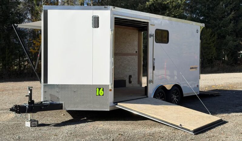 2026 Haulmark Grizzly 8.5×16 Multi-use Trailer | 7’6″ Tall | Side Ramp Door | Awning | Battery