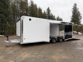 2026 Alcom Blaze 8.5×24 | Race Car Trailer | Finished Interior | All Aluminum | Gullwing Door