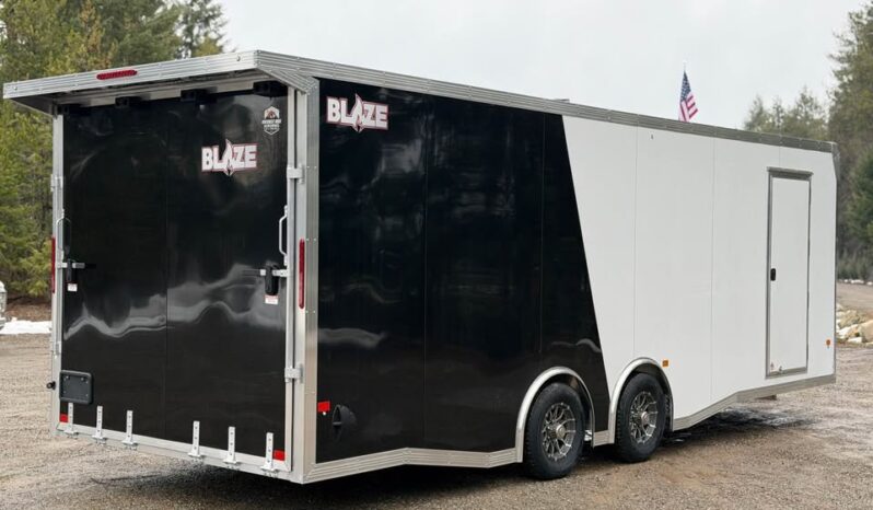 2026 Alcom Blaze 8.5×24 | Race Car Trailer | Finished Interior | All Aluminum | Gullwing Door