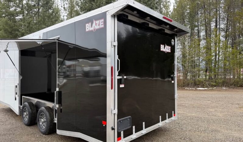 2026 Alcom Blaze 8.5×24 | Race Car Trailer | Finished Interior | All Aluminum | Gullwing Door