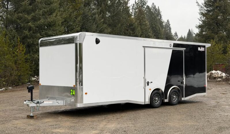 2026 Alcom Blaze 8.5×24 | Race Car Trailer | Finished Interior | All Aluminum | Gullwing Door