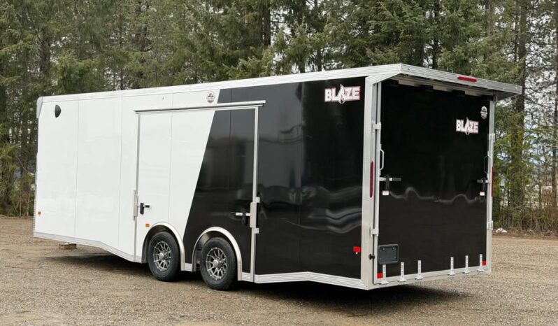 2026 Alcom Blaze 8.5×24 | Race Car Trailer | Finished Interior | All Aluminum | Gullwing Door