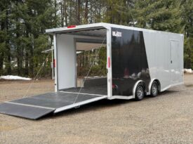 2026 Alcom Blaze 8.5×20 | Race Car Trailer | Finished Interior | All Aluminum | Premium Escape Door