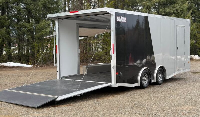 2026 Alcom Blaze 8.5×20 | Race Car Trailer | Finished Interior | All Aluminum | Premium Escape Door