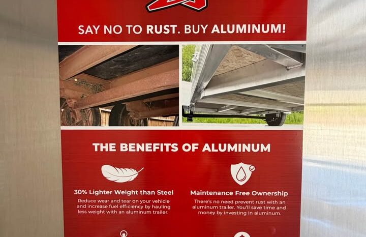 
								2026 Alcom Blaze 8.5×20 Car Trailer | Aluminum | Gullwing Door | 5.2k Axles full									