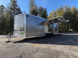 2026 Alcom Blaze 8.5×20 Car Trailer | Aluminum | Gullwing Door | 5.2k Axles