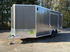 2026 Alcom Blaze 8.5×20 Car Trailer | Aluminum | Gullwing Door | 5.2k Axles