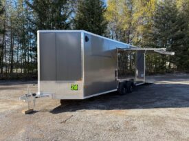 2026 Alcom Blaze 8.5×20 Car Trailer | Aluminum | Gullwing Door | 5.2k Axles