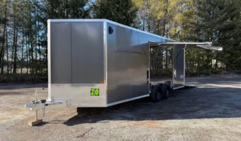 2026 Alcom Blaze 8.5x20 Car Trailer | Aluminum | Gullwing Door | 5.2k Axles
