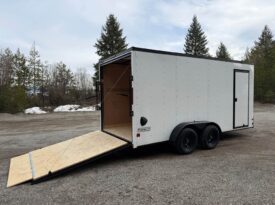 2026 Haulmark 7×16 Contractor Trailer | 7′ Interior | Ramp Door | Spare Tire