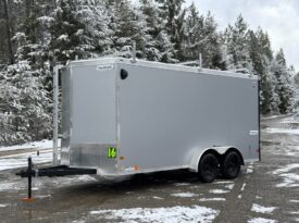 2026 Haulmark 7×16 Contractor Trailer | 7′ Tall | Walkable Roof | Barn Door | 12in OC