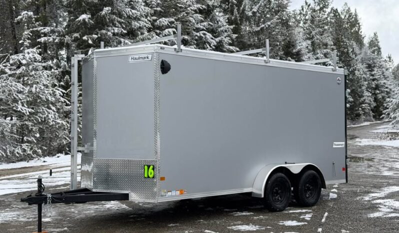 2026 Haulmark 7×16 Contractor Trailer | 7′ Tall | Walkable Roof | Barn Door | 12in OC