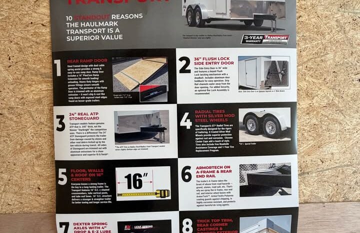 
								2026 HAULMARK 8.5×16 ATV TRAILER | 90″ INTERIOR | E-TRACKS | RV WINDOW full									