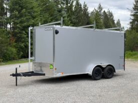 2026 Haulmark 7×16 Contractor Trailer | 7′ Tall | Walkable Roof | Barn Door | 12in OC
