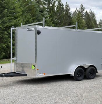 For sale 2026 Haulmark 7x16 Contractor Trailer | 7' Tall | Walkable Roof | Barn Door | 12in OC