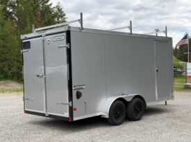 2026 Haulmark 7×16 Contractor Trailer | 7′ Tall | Walkable Roof | Barn Door | 12in OC
